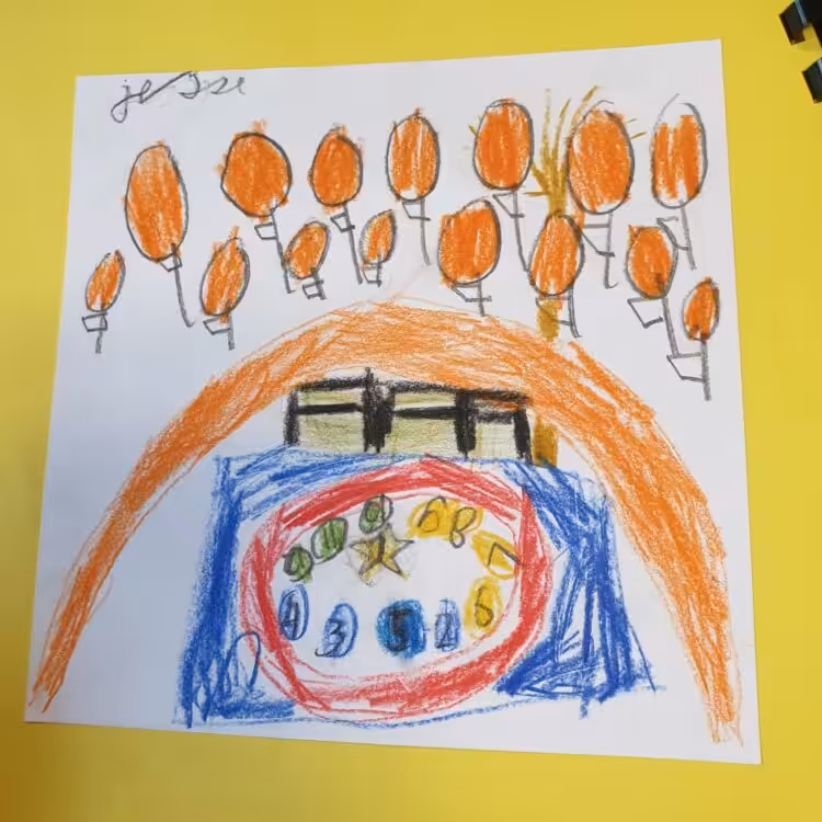 Zeichnung von einem der Schüler
