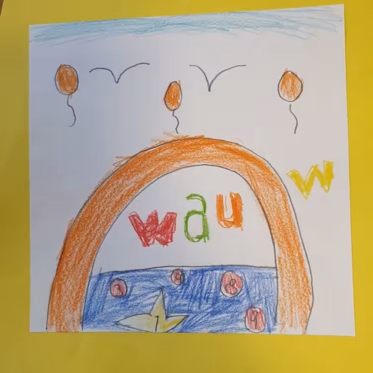Zeichnung von einem der Schüler
