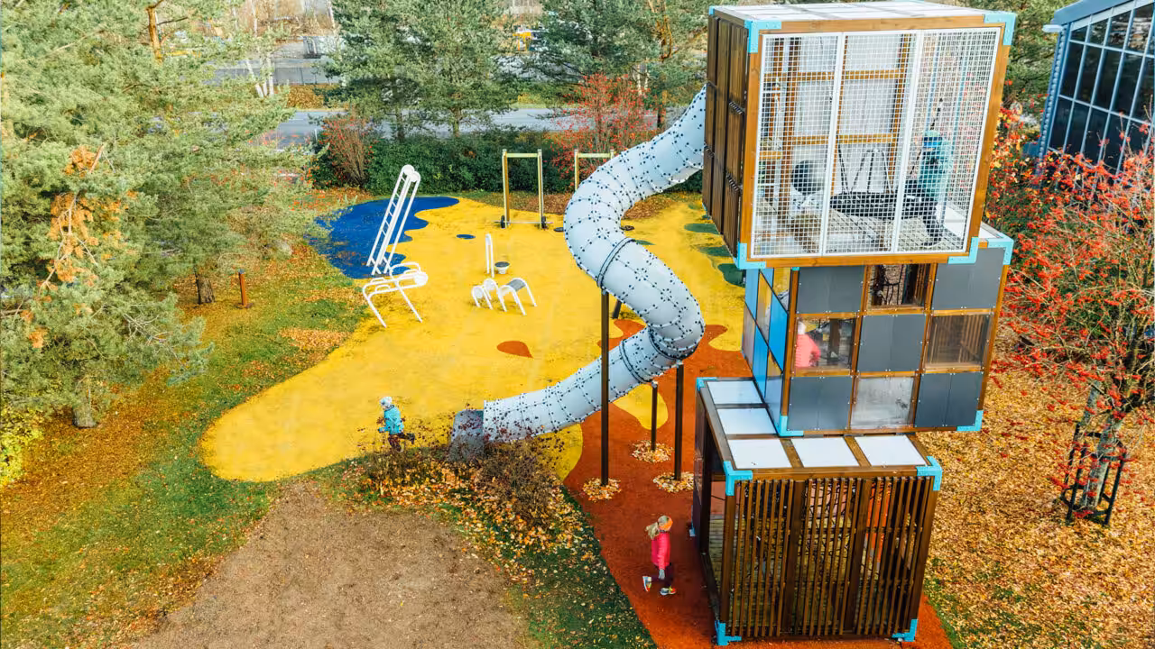 Multifunktionale, moderne Spielplätze voller innovativer Lösungen! 